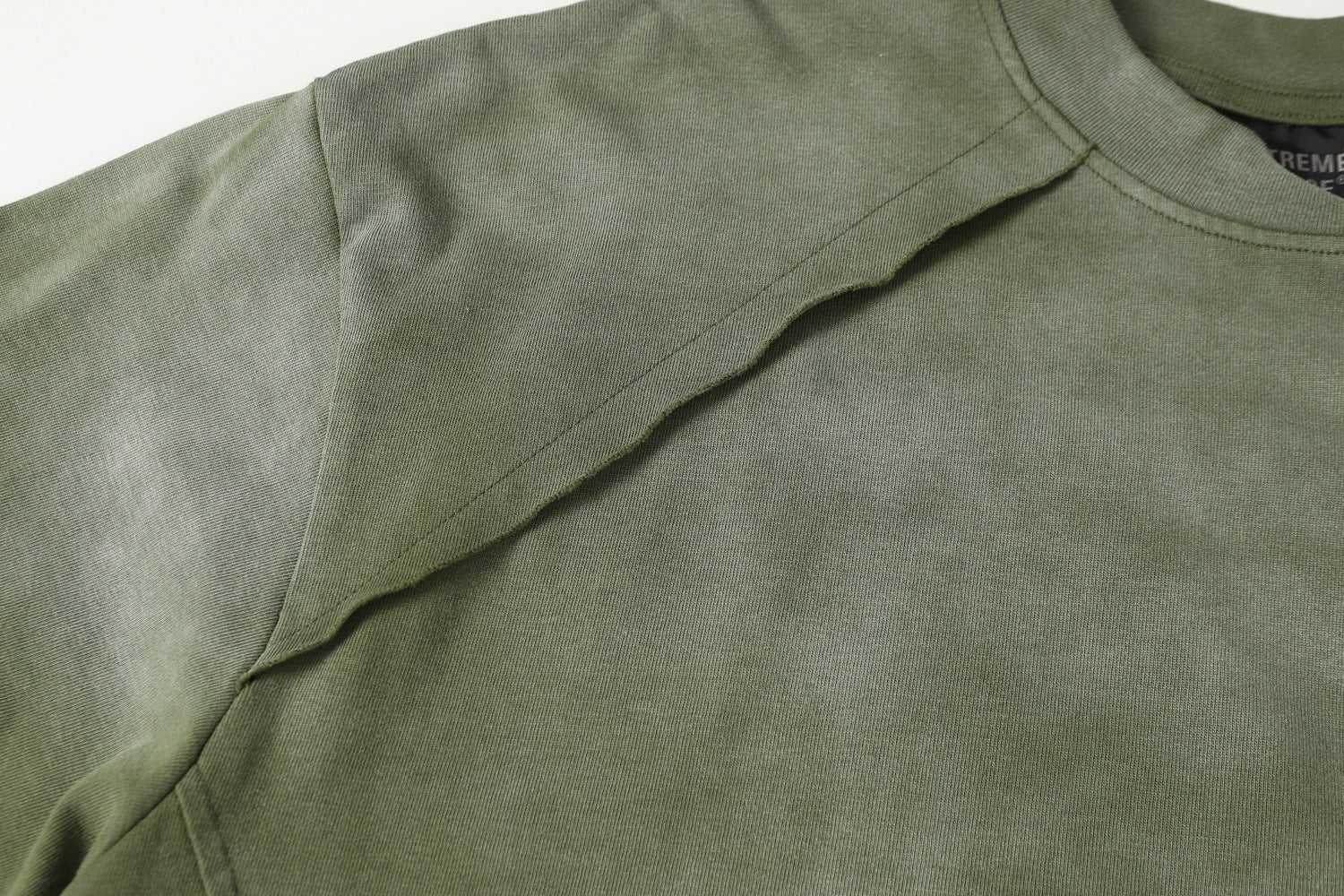 Washed Raw Hem Short Sleeve T-Shirt