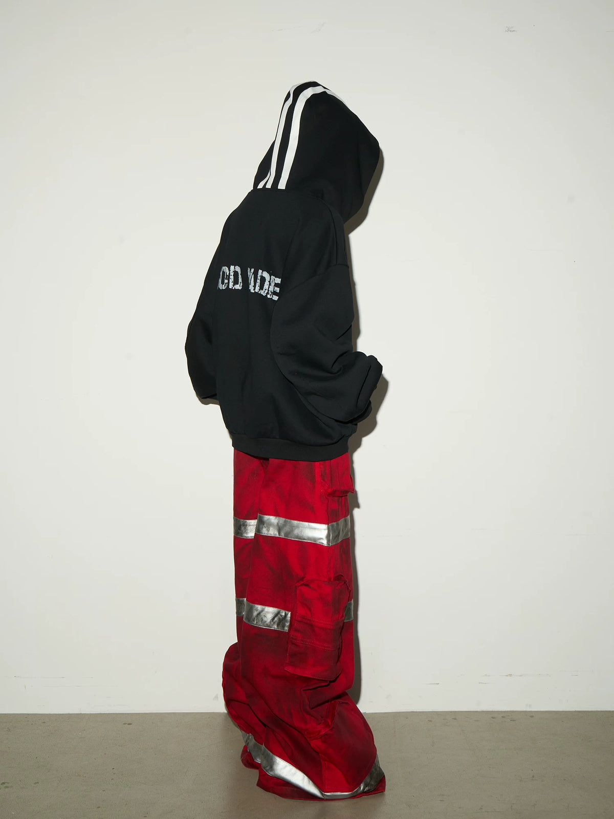 Short V-Neck Pullover Hoodie