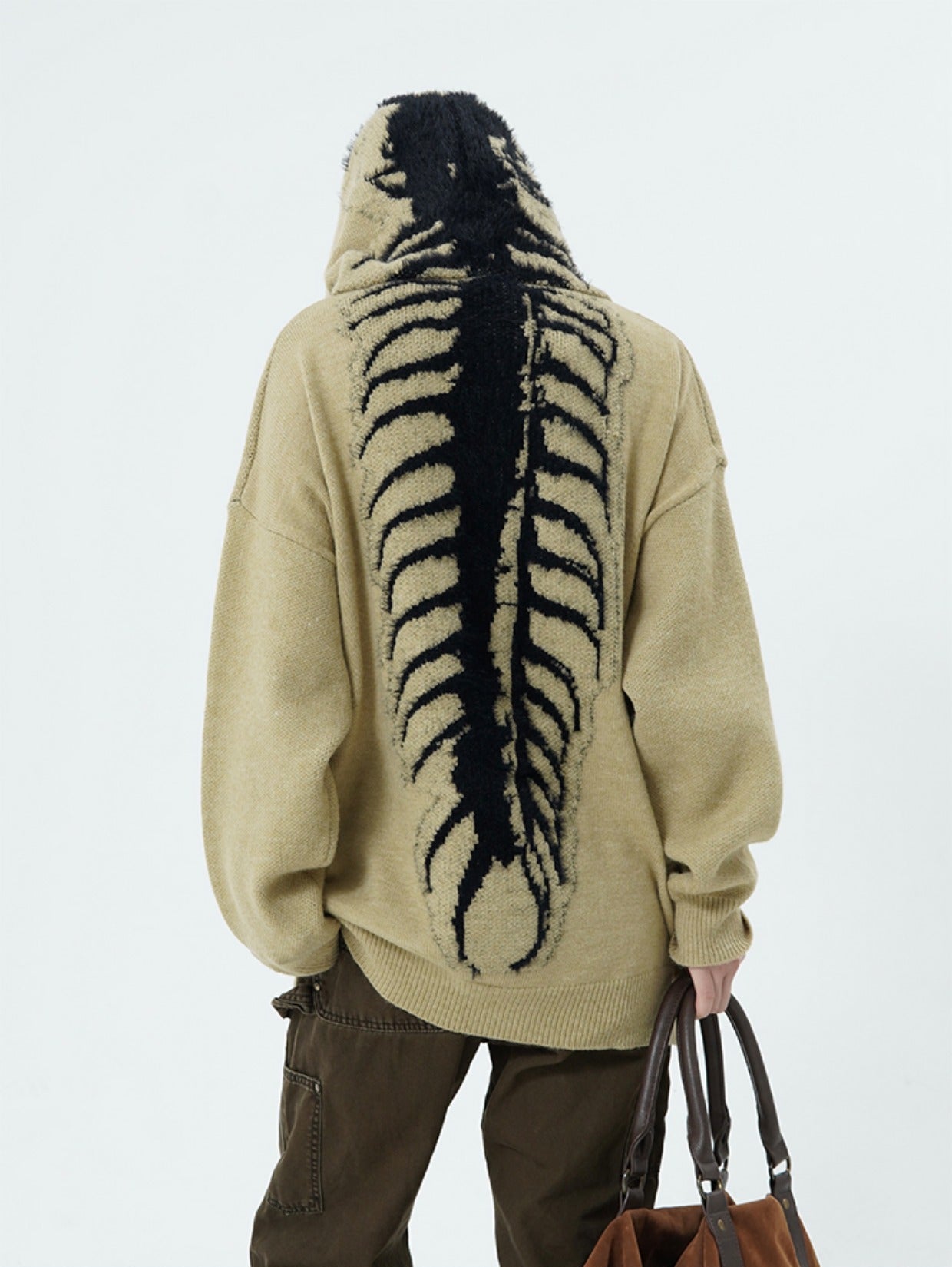 Sweat à capuche en tricot Fossil Spine