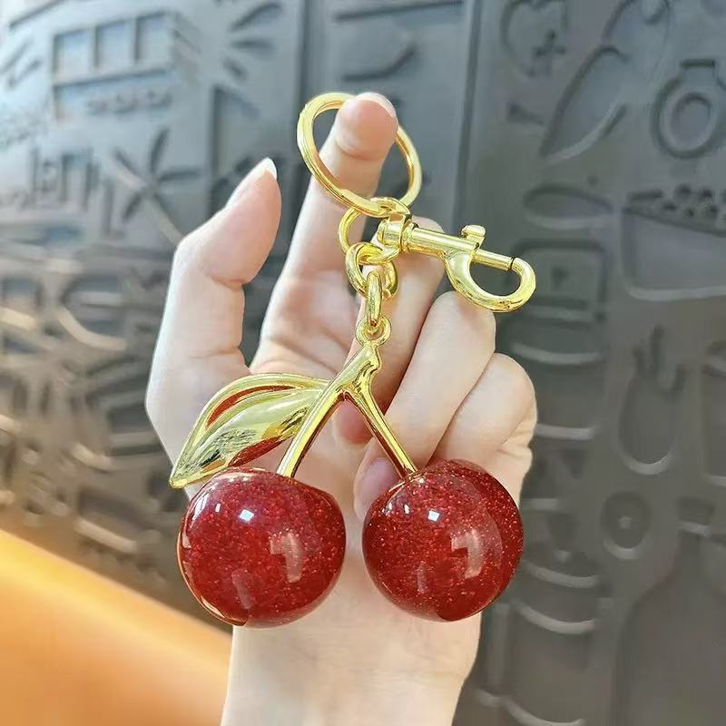 The Trendy Cherry Keychain