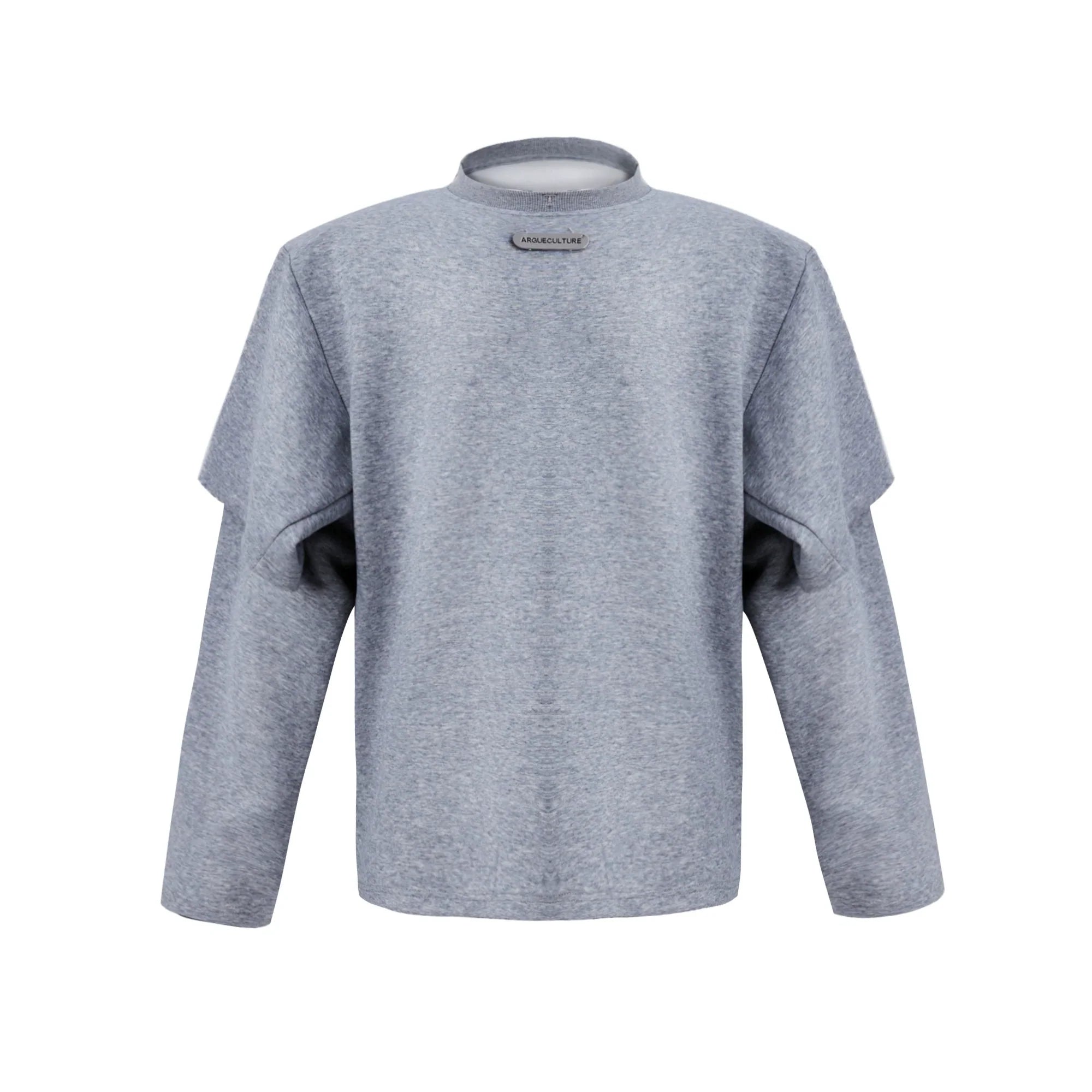 Double Layered Oversize Round Neck Sweatshirt