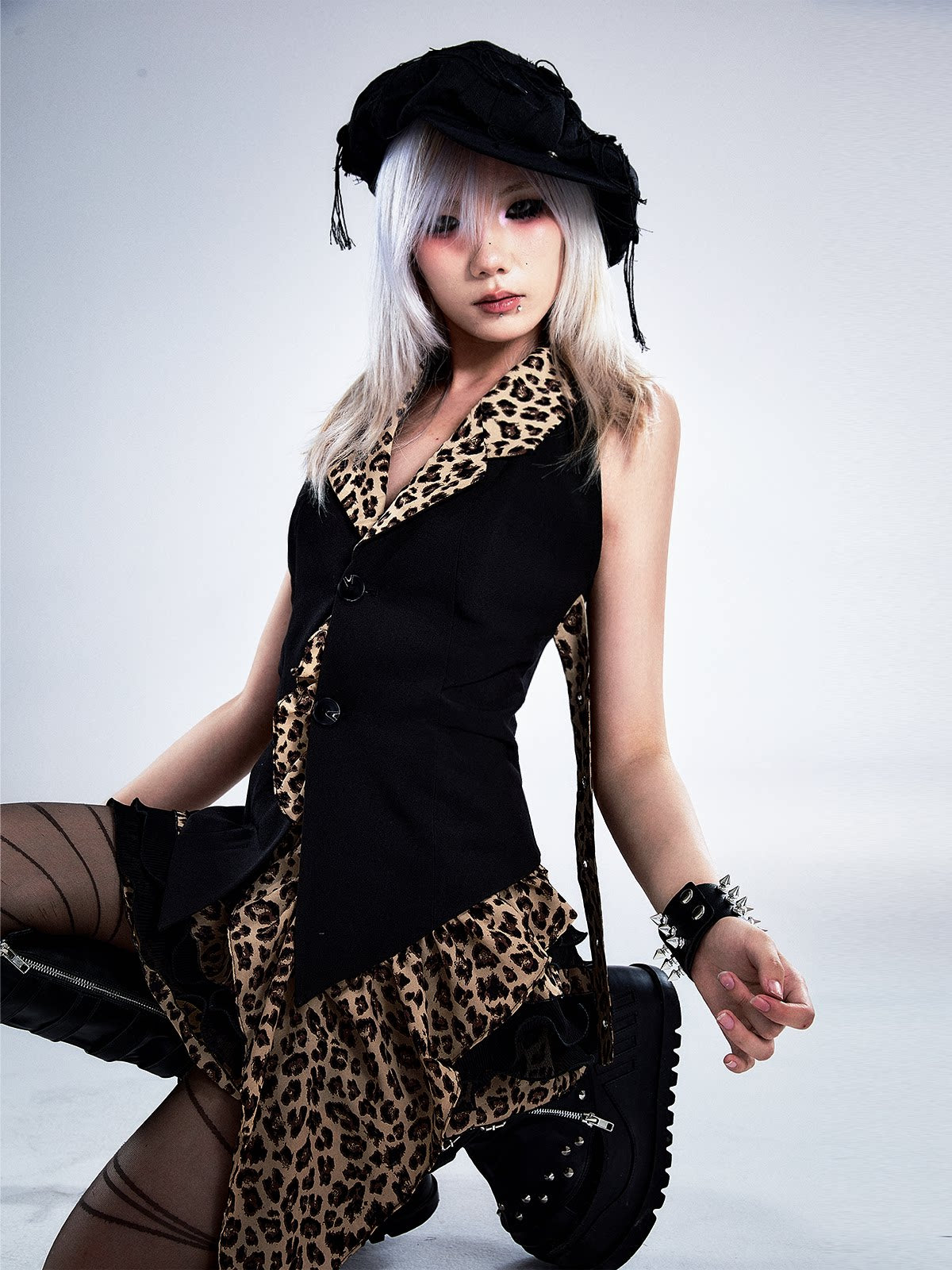 Leopard Print Halter Vest