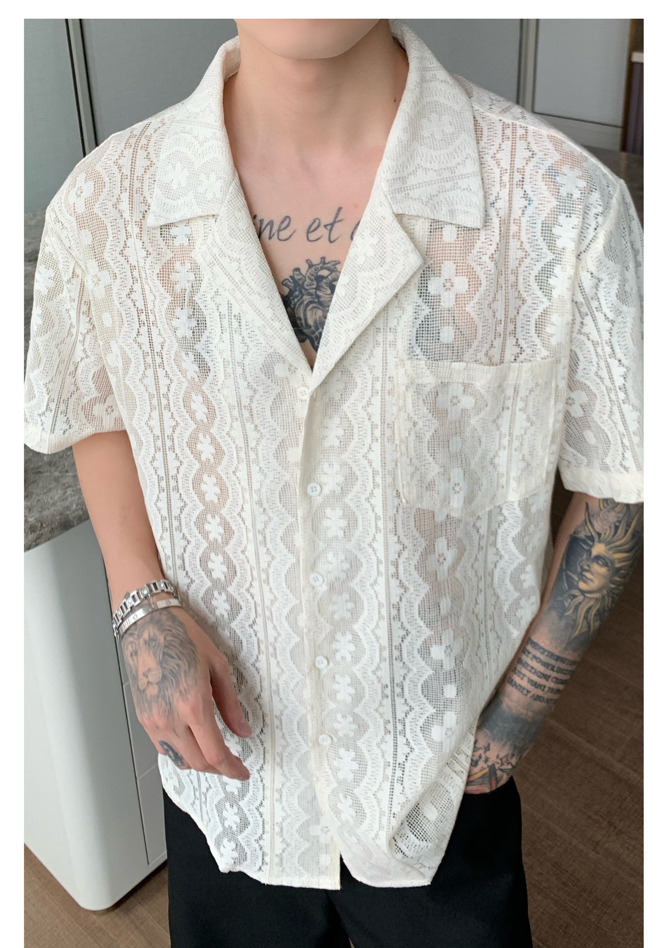 Camisa Jacquard Retro Niche