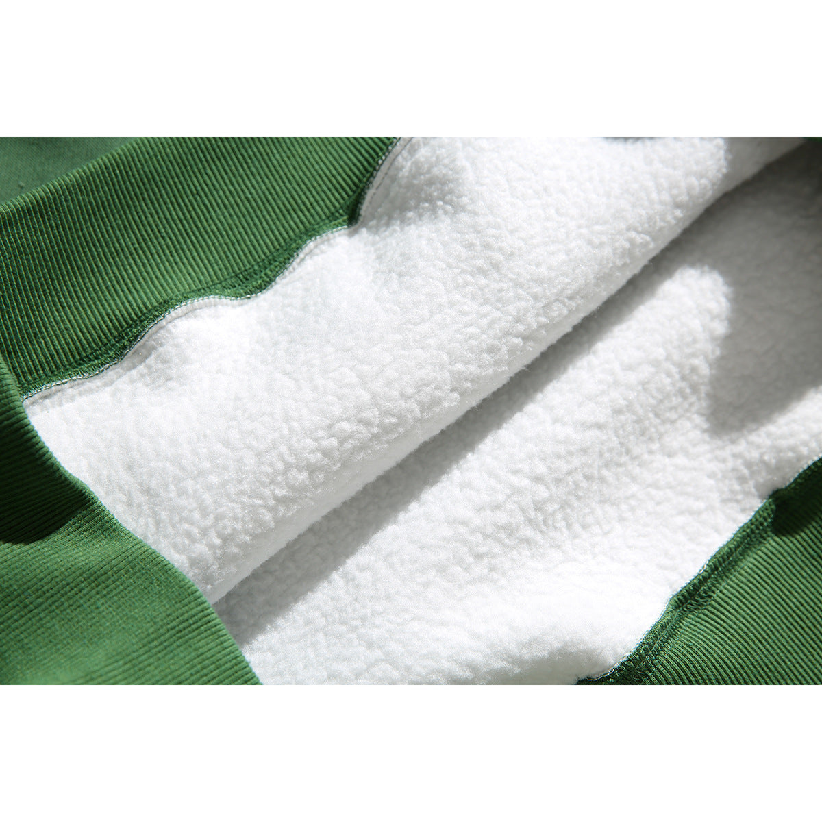 Sudadera con capucha de polar acolchada y suelta