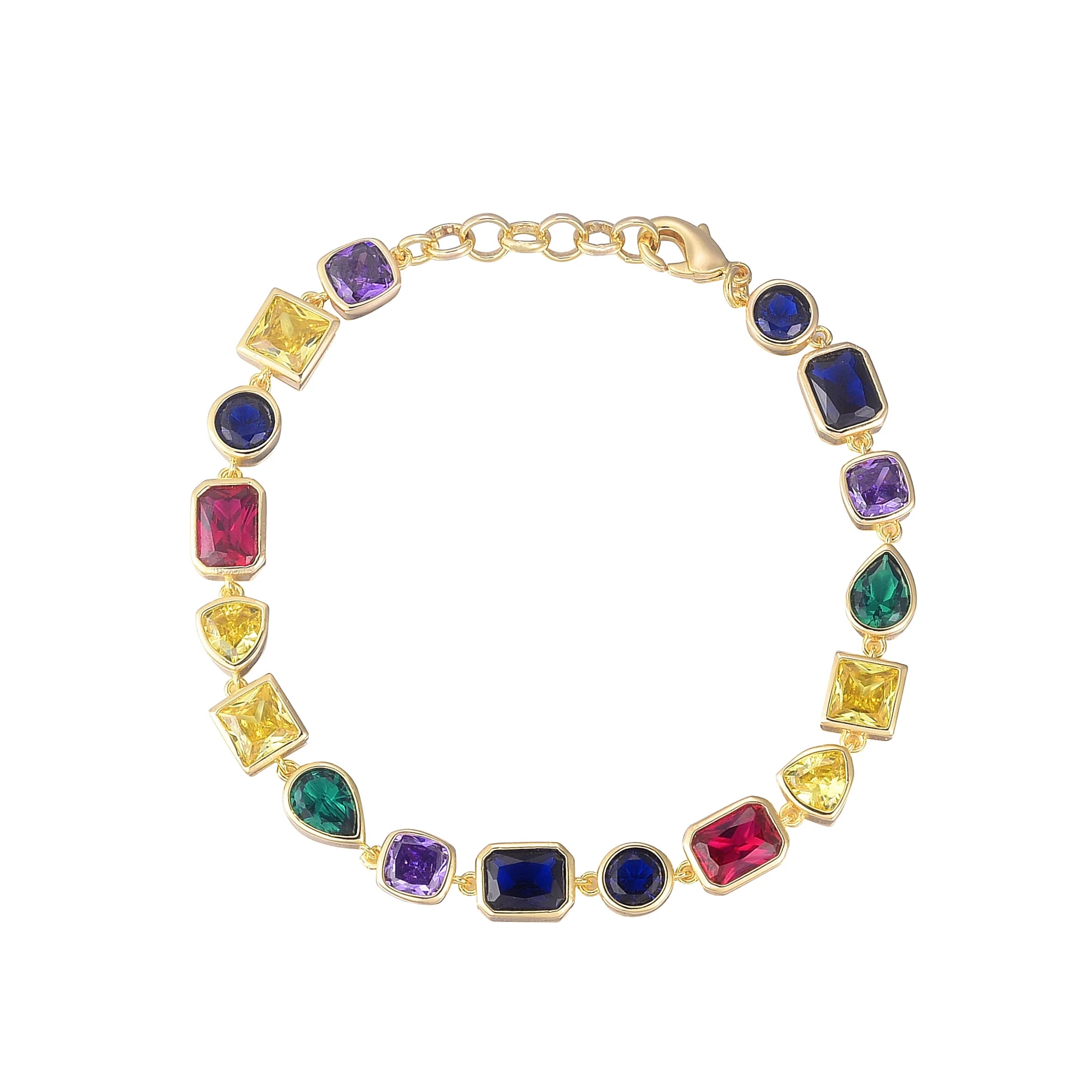 Baroque Colored Gemstones Bracelet