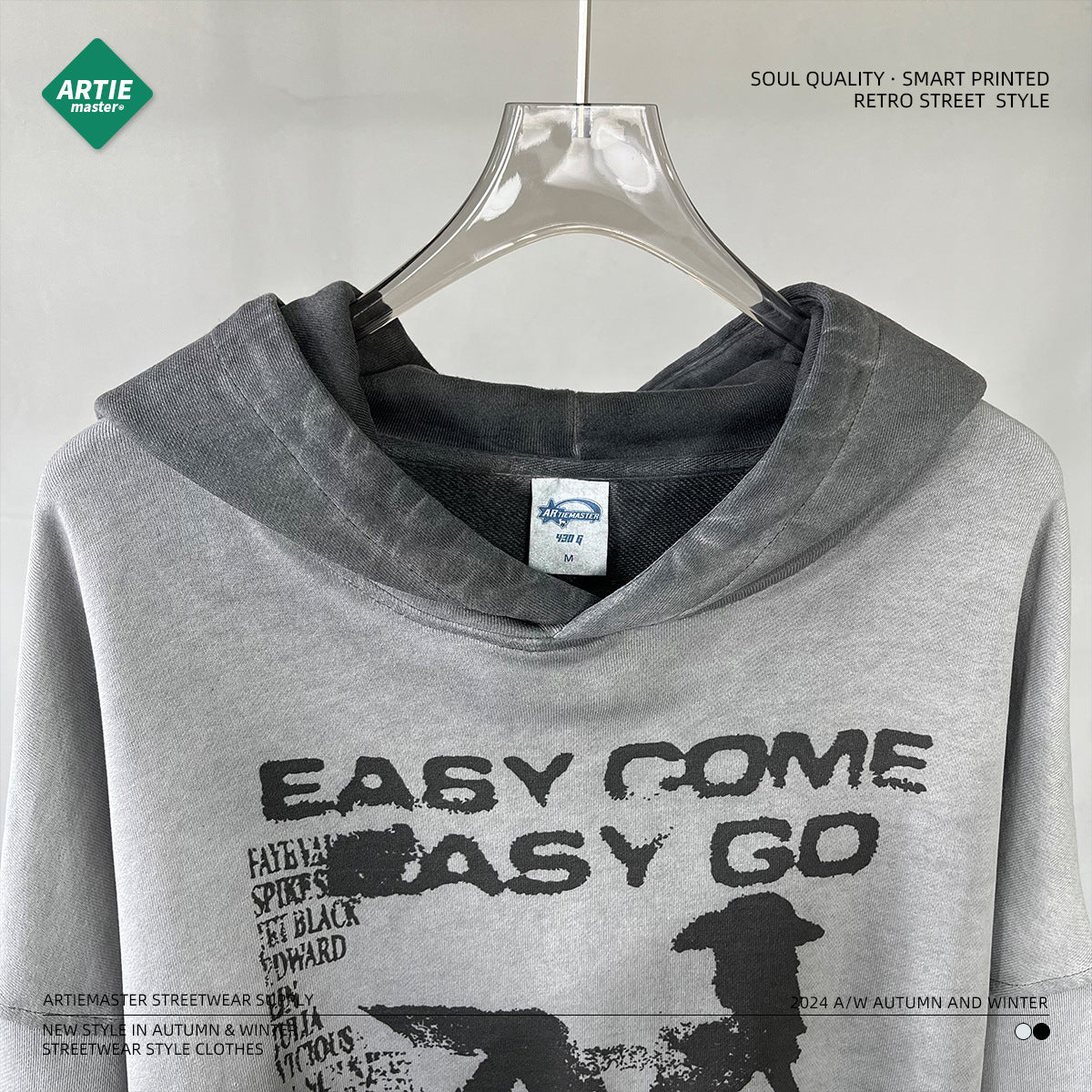 Oversize Print Hoodie