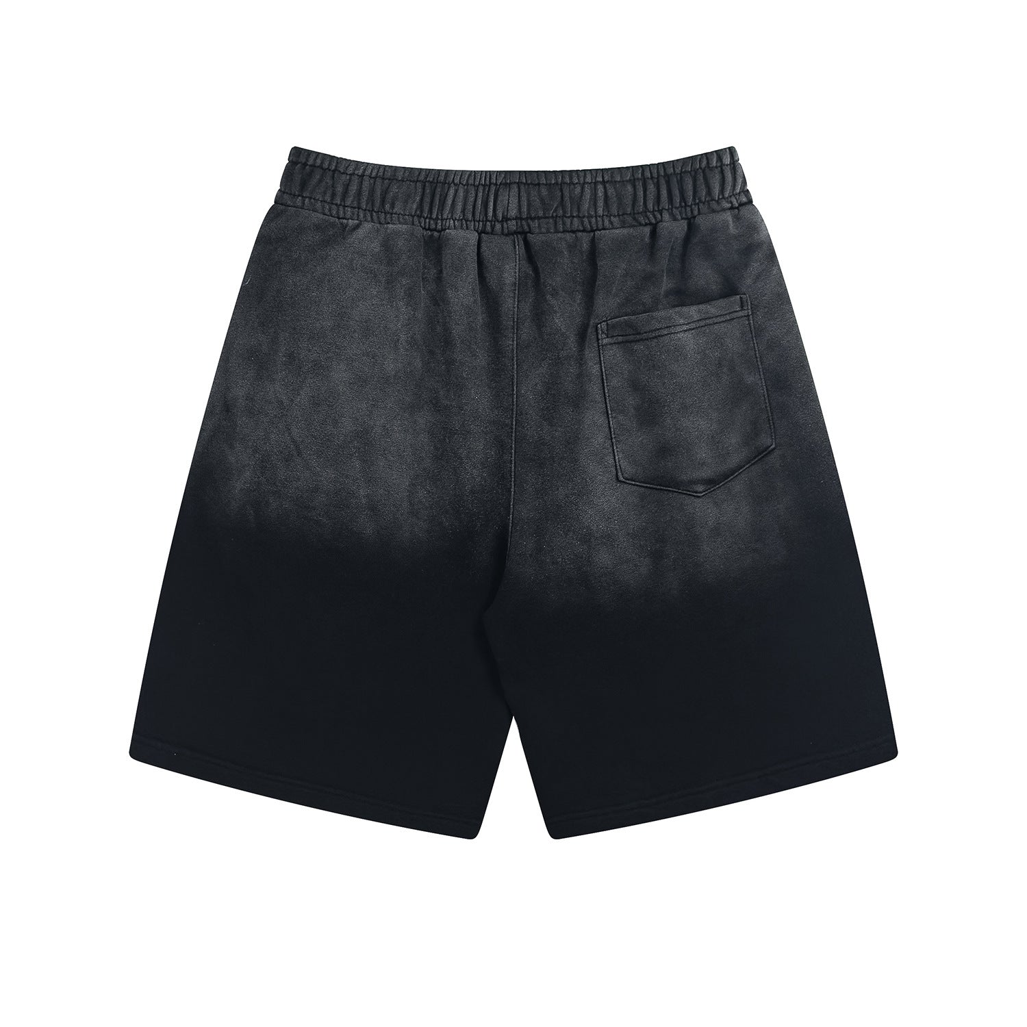 Graphic Letter Design Washed Tie-Dye Short