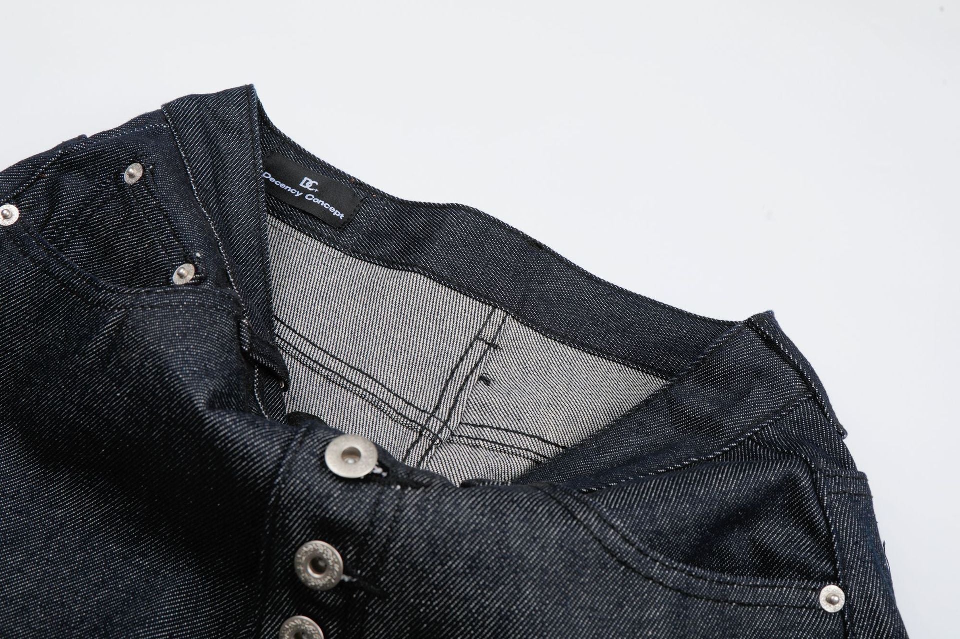 Button Fly Wide Leg Jort