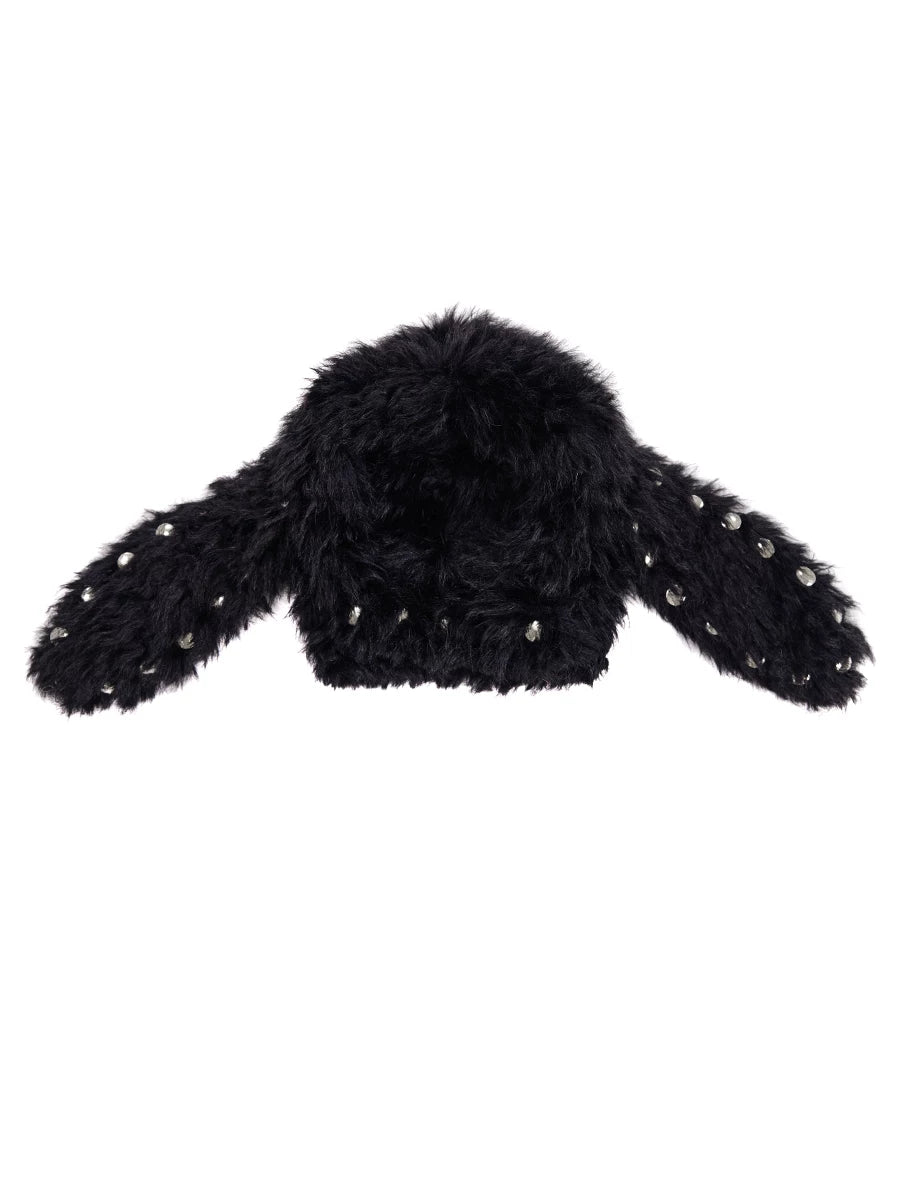 Studded Rabbit Ear Hat