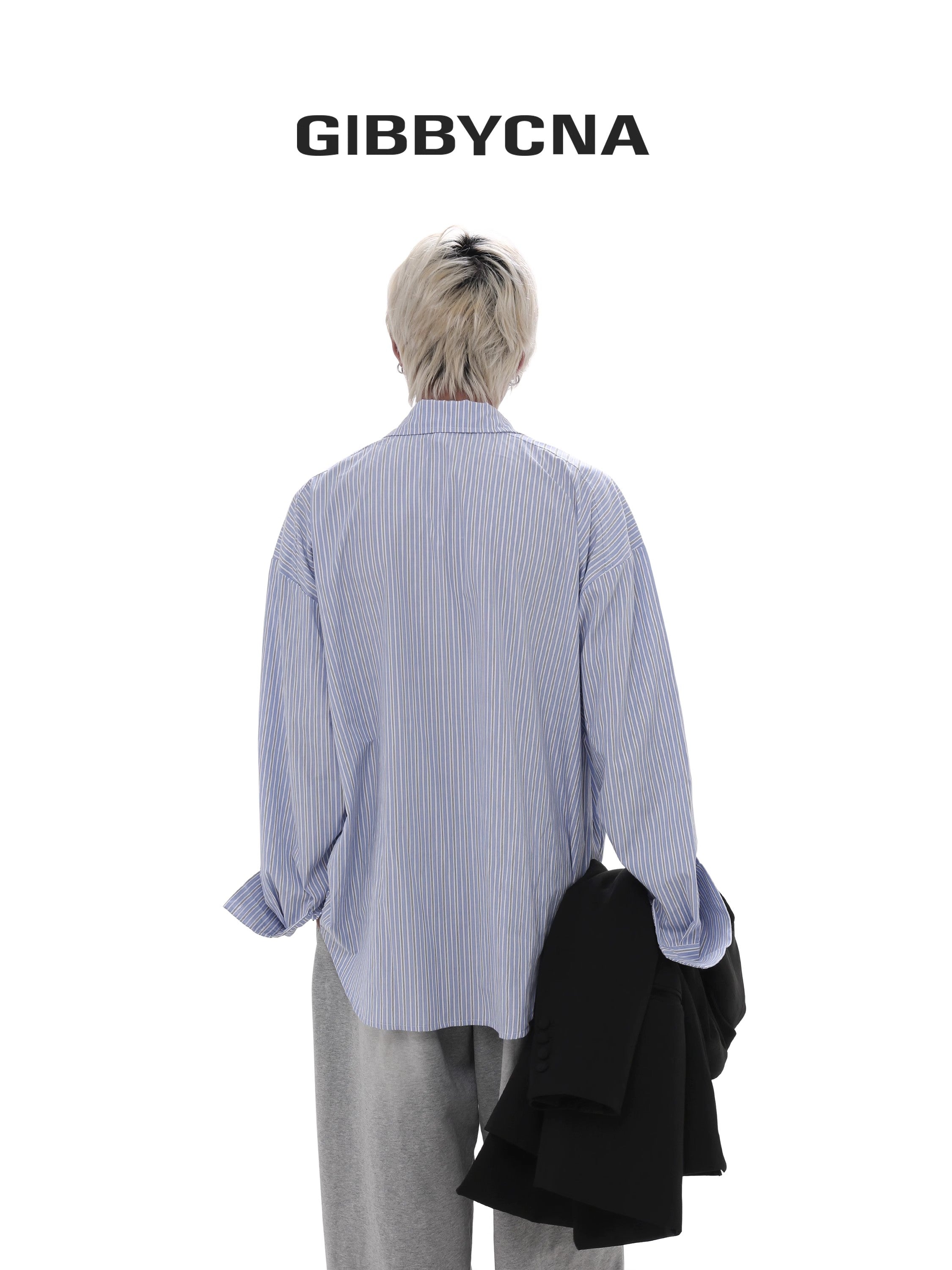 Oversize Stripe Long Sleeve Shirt