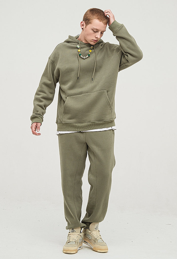 green hoodie