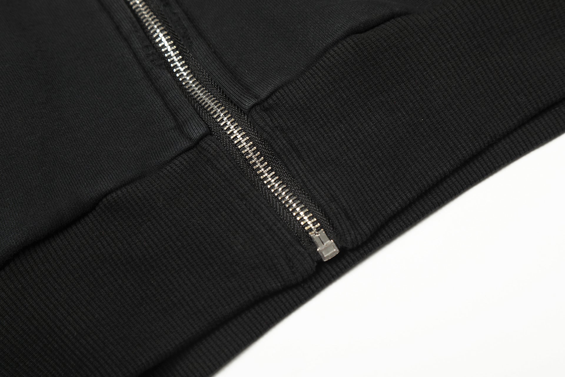Gradient Number Print Zipper Hoodie