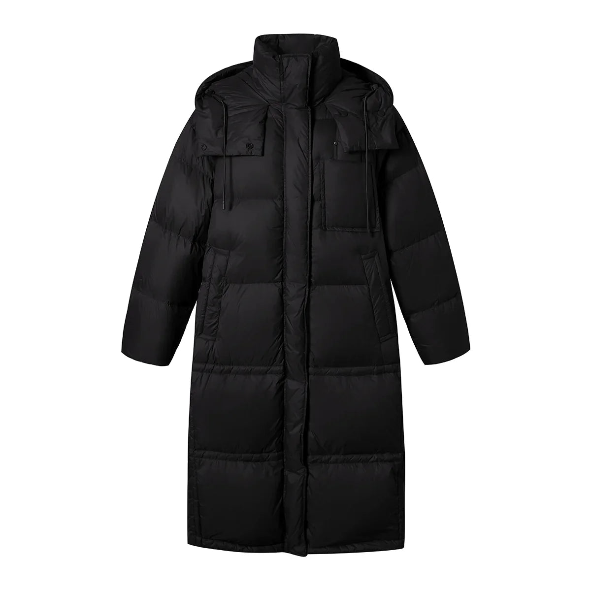 Hooded White Duck Down Coat