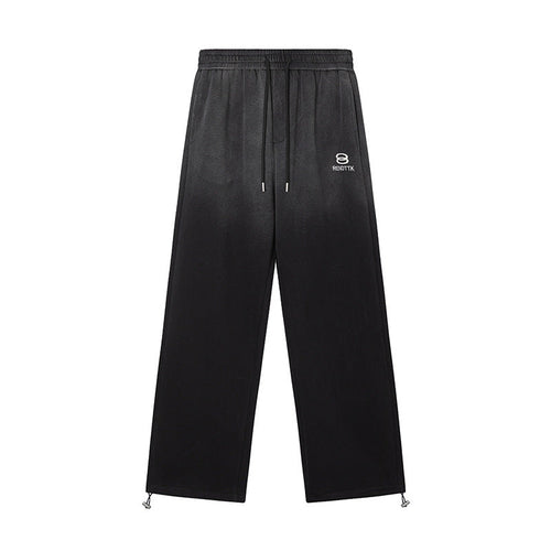 Weite Sweatpants mit Farbverlauf und Kordelzug - Black / S