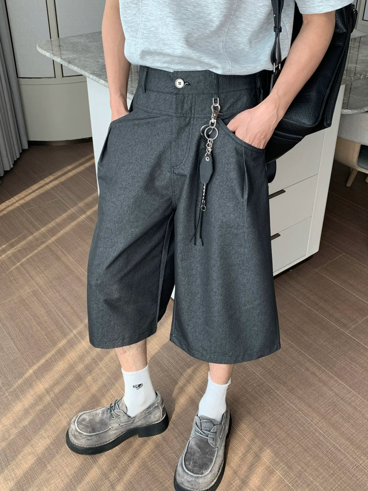 Lightweight Straight Wide Leg Short