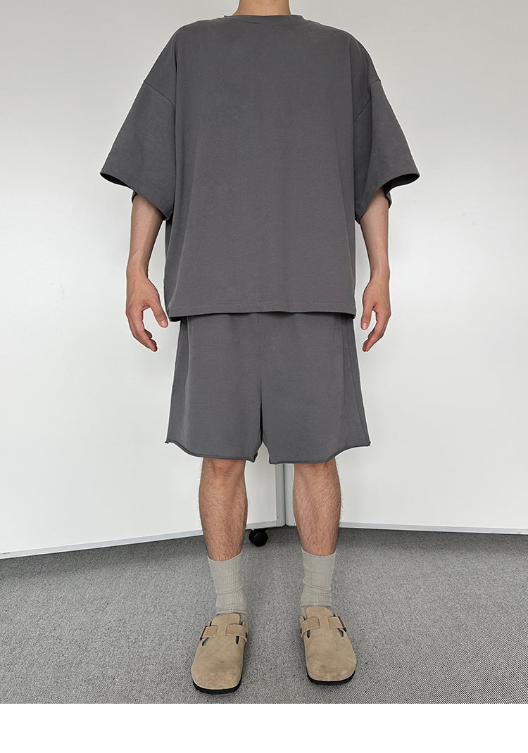 Comfortable Oversize Short Sleeve T-Shirt & Wide Leg Short Setup