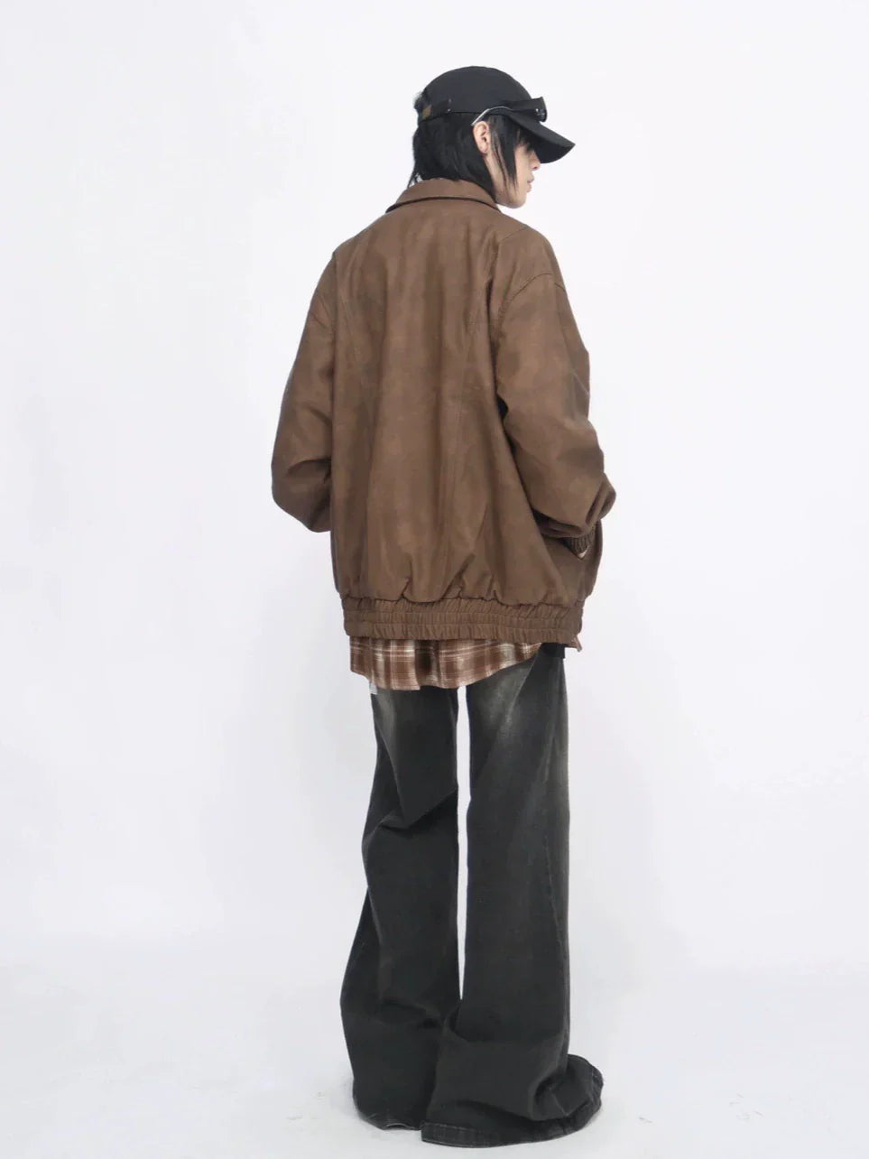 Zipper PU Leather Jacket