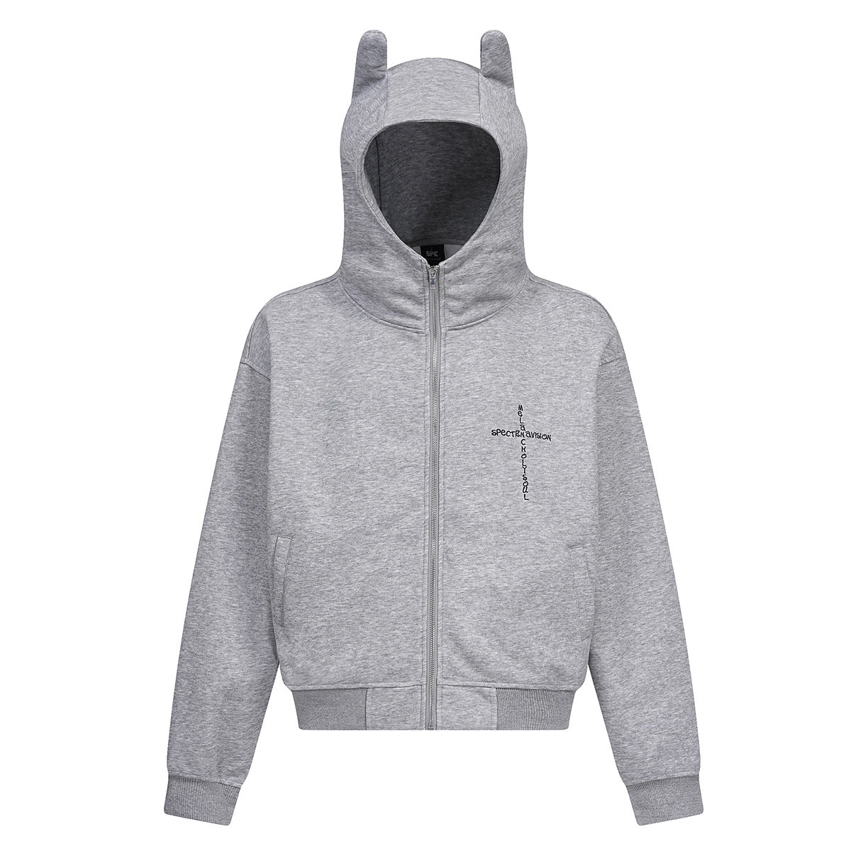 Devil Ear Washed Zipper Hoodie