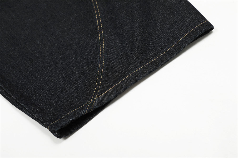Leopard Print Pockets Cargo Jeans