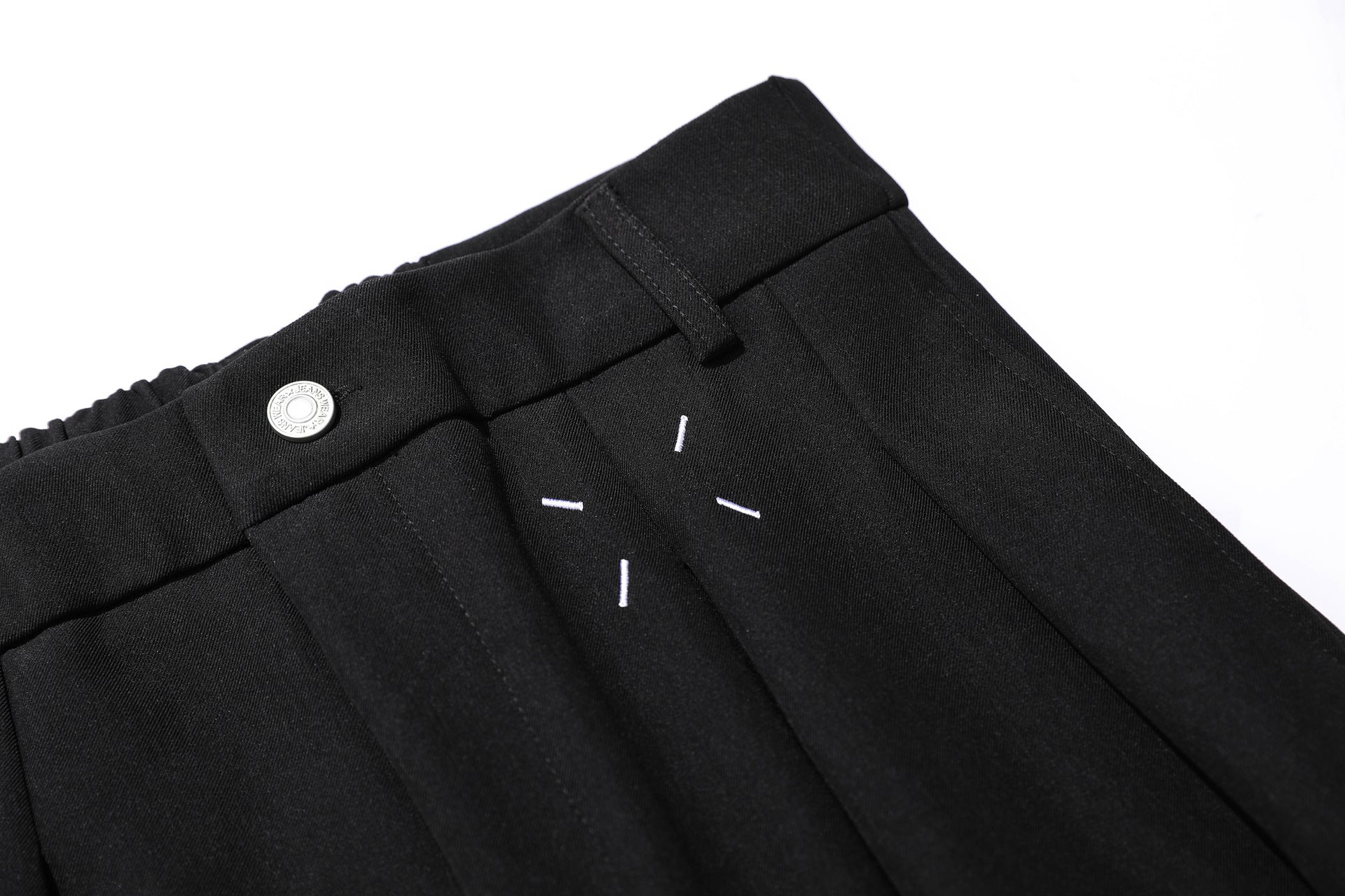 Drape Pleats Wide Leg Trousers