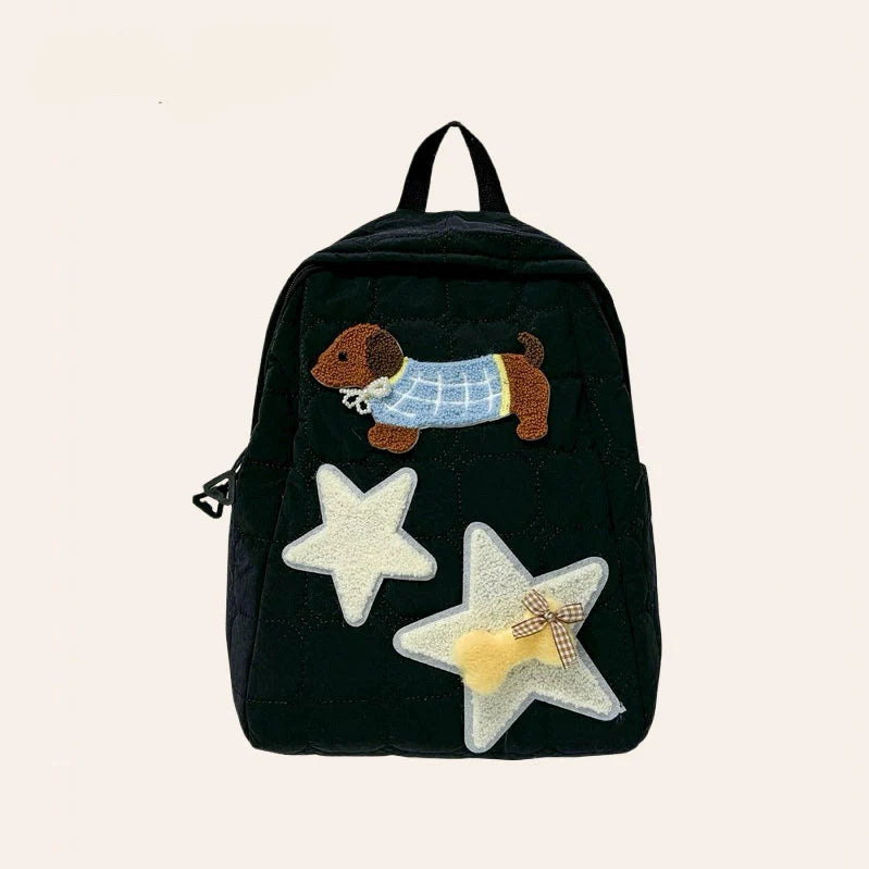 Black Quilted Backpack - MADXMARX