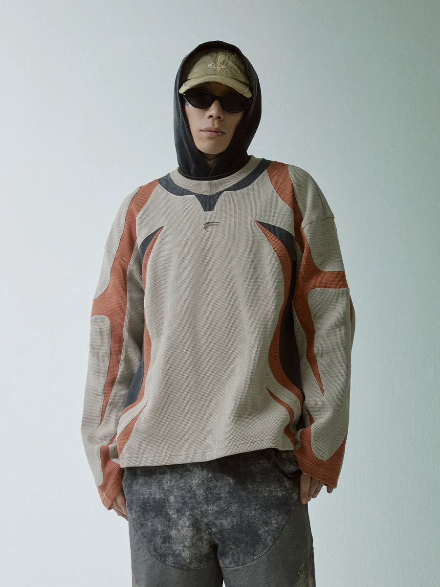 Waffle Oversize Sweatshirt
