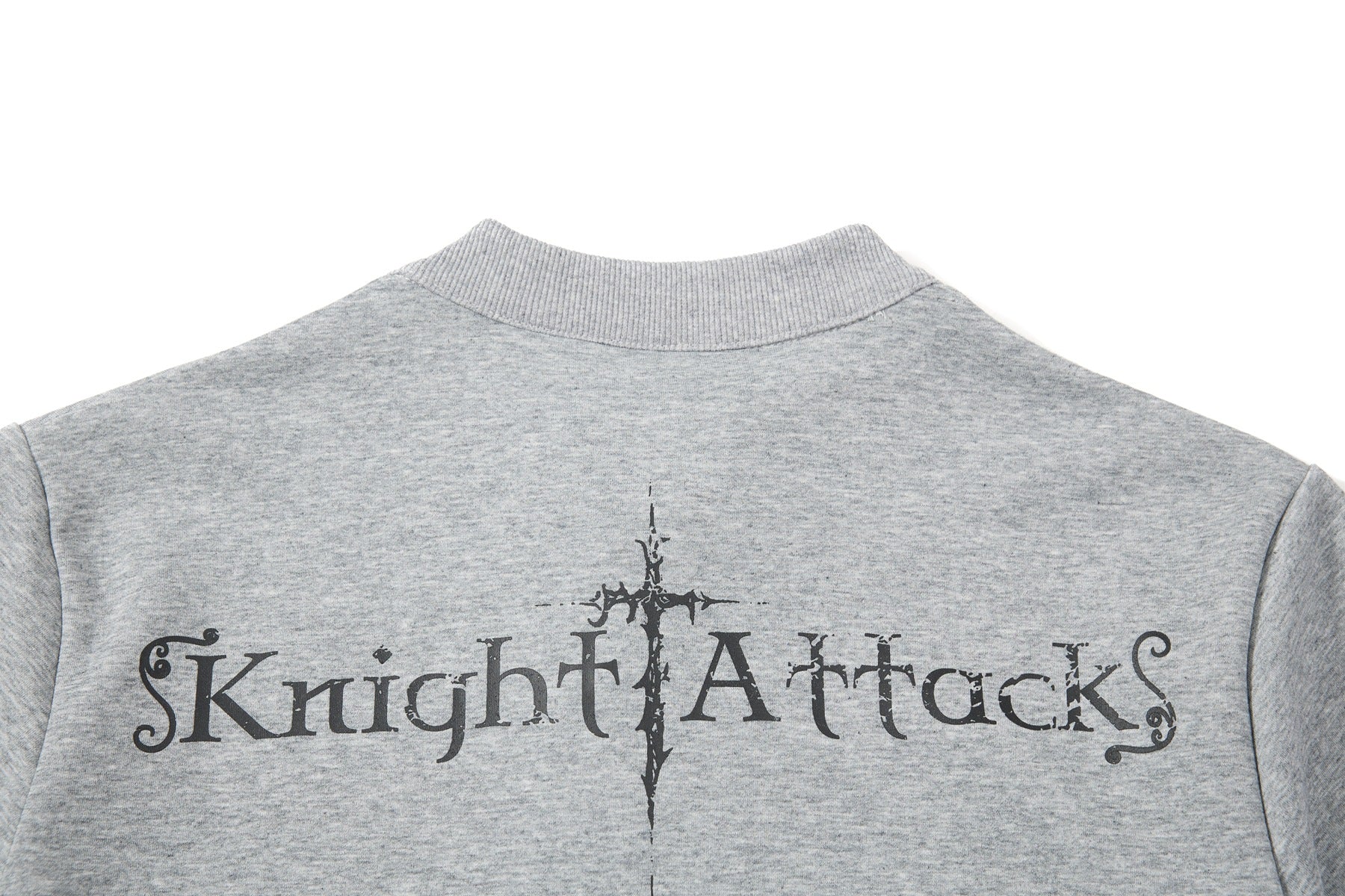 High-Neck Knight Graphic Short Sleeve Polo Shirt