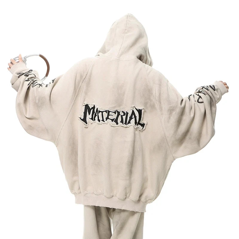 Patchwork Oversize Hoodie