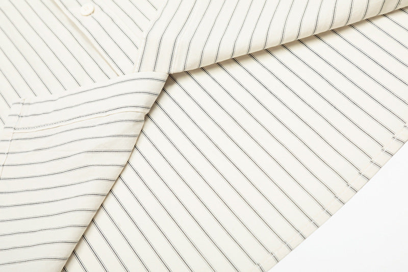 Embroidery Striped Turn-Do