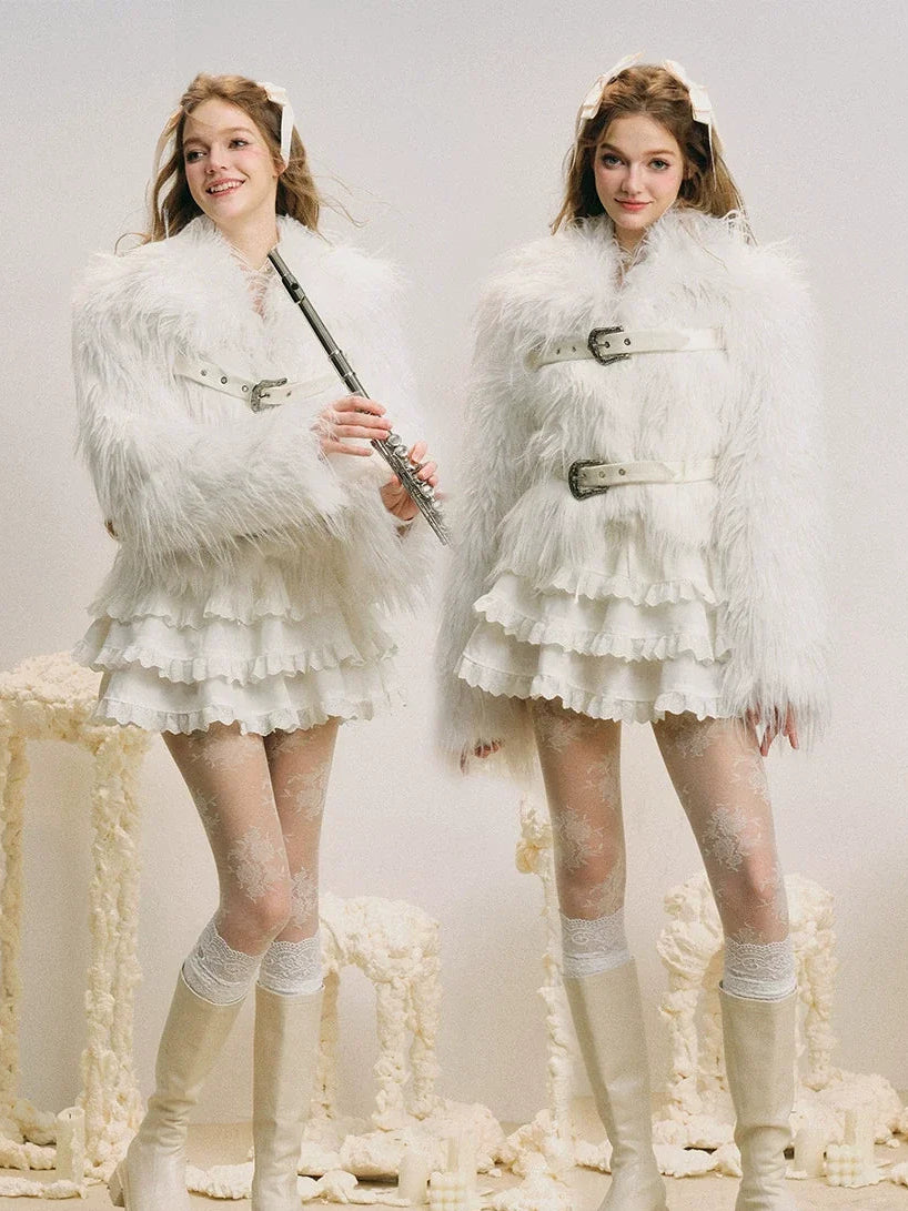 Double Backle Fur Jacket