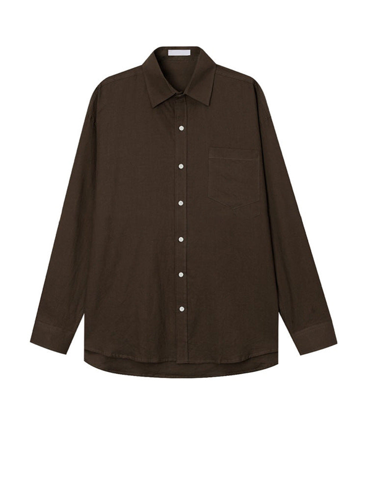 Cotton linen Long-Sleeved Shirt