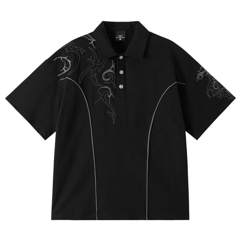 Heavyweight Embroidery Polo Shirt