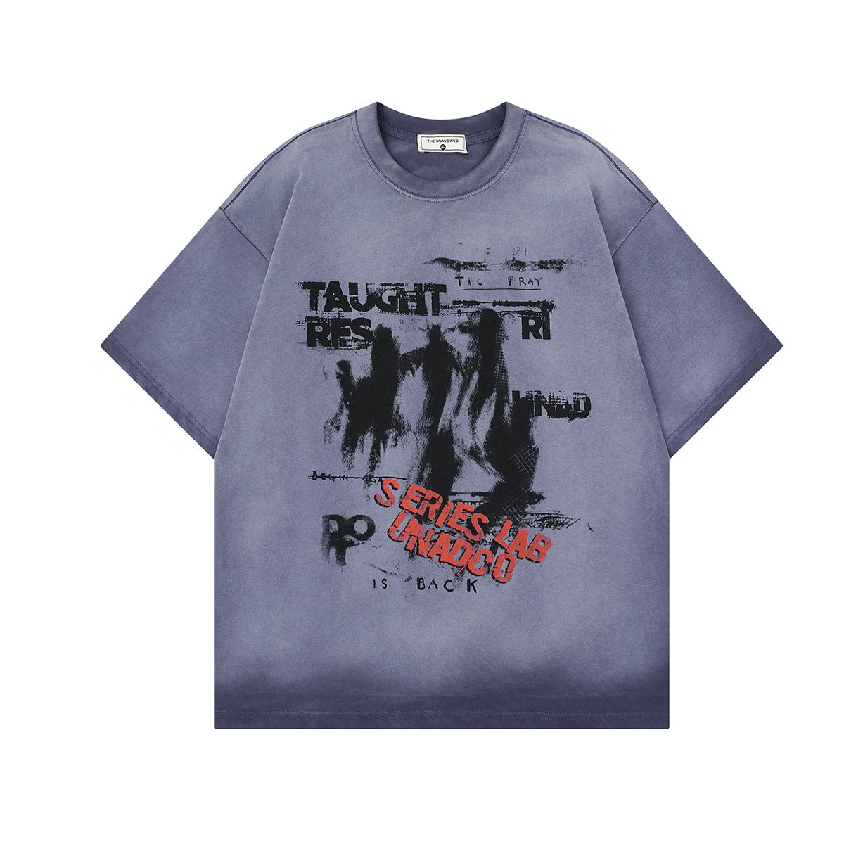 Dark Graffiti Print Short Sleeve T-Shirt