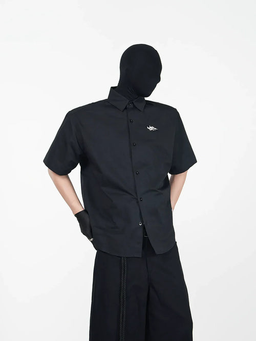 Heavyweight Short Sleeve Shirt - Black / M
