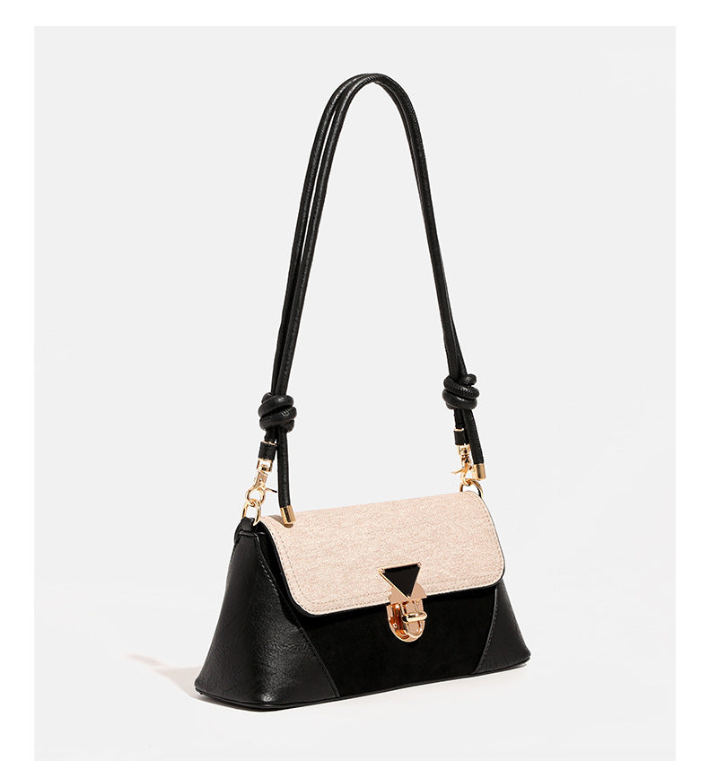 High-End Commuter Baguette Shoulder Bag