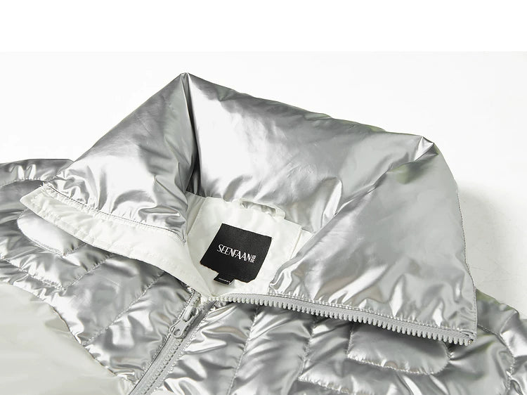 Lightweight Short Thick White Duck Down Jacket