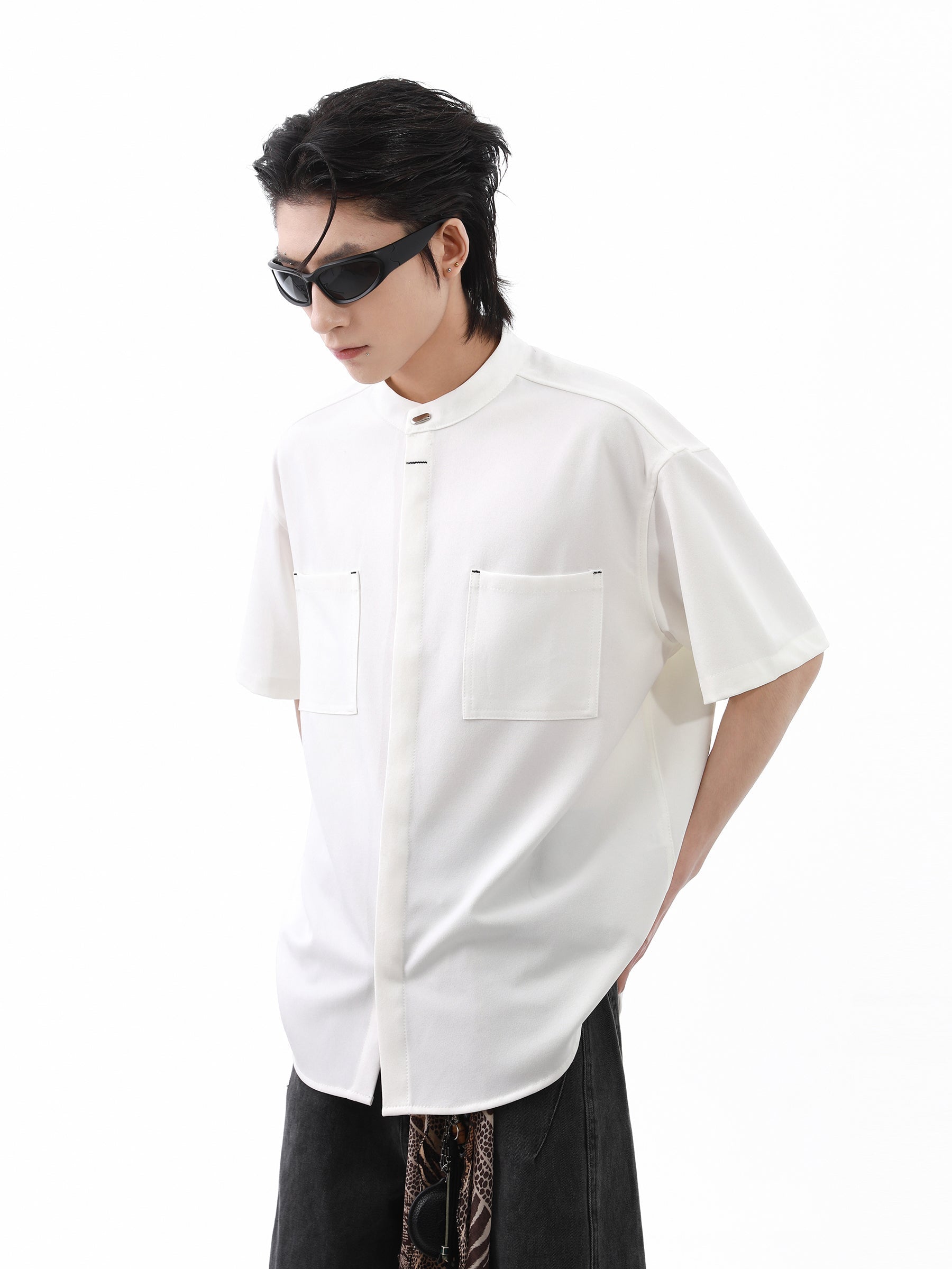 Drape Texture Cool Touch Short Sleeve Shirt