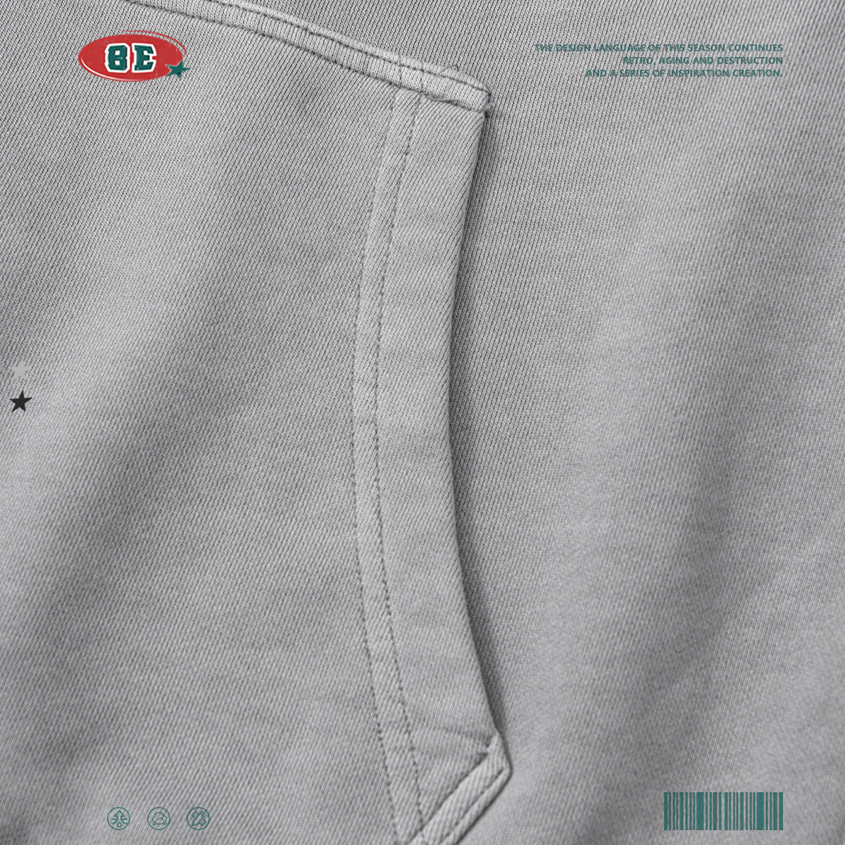 순면 워시드 후드 티셔츠