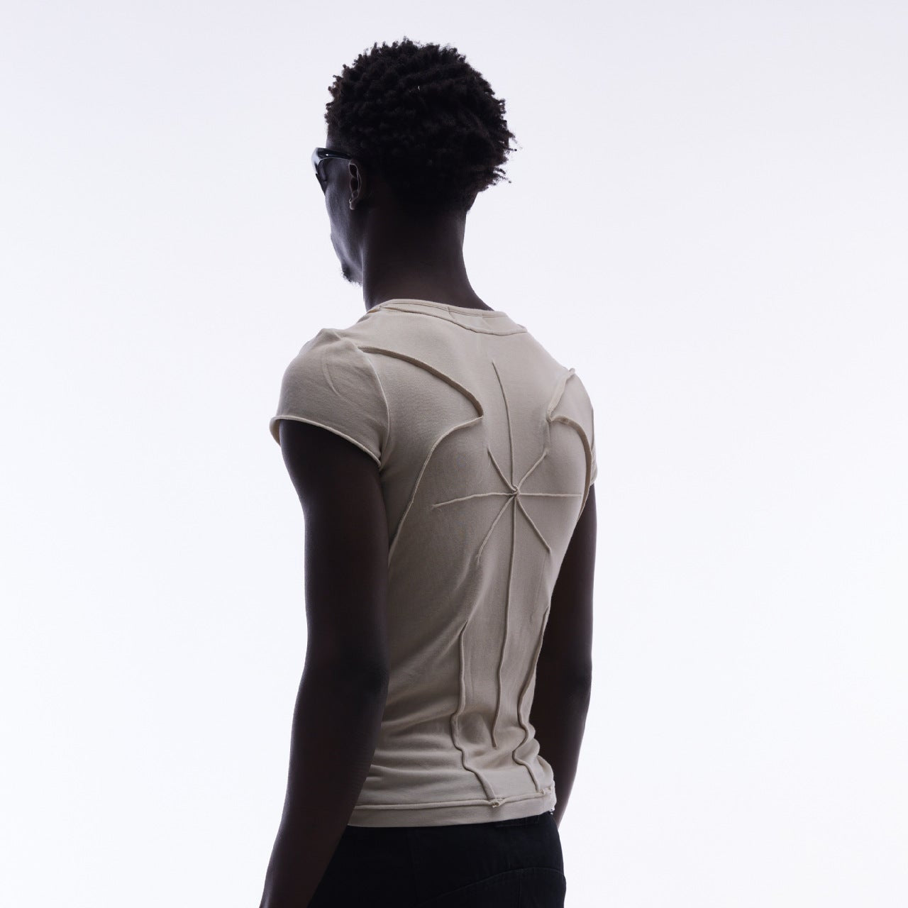 Washed Deconstruction Layered Short Sleeve T-Shirt