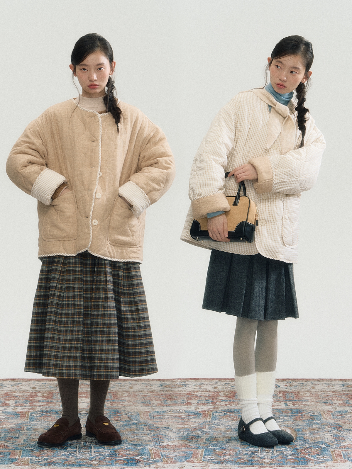 Plaid Puffer Jacket