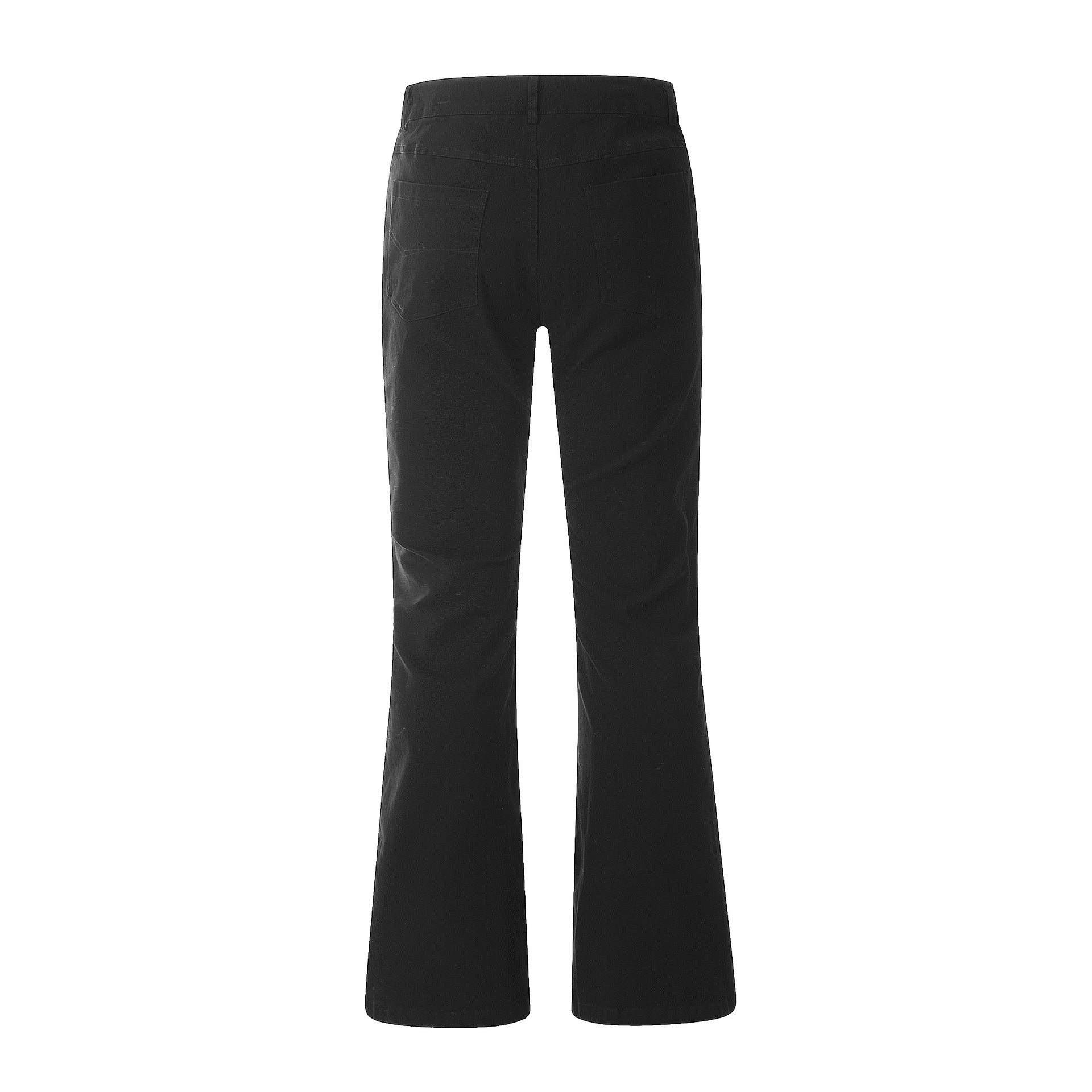High-Rise Slim Flare Stretch Trousers