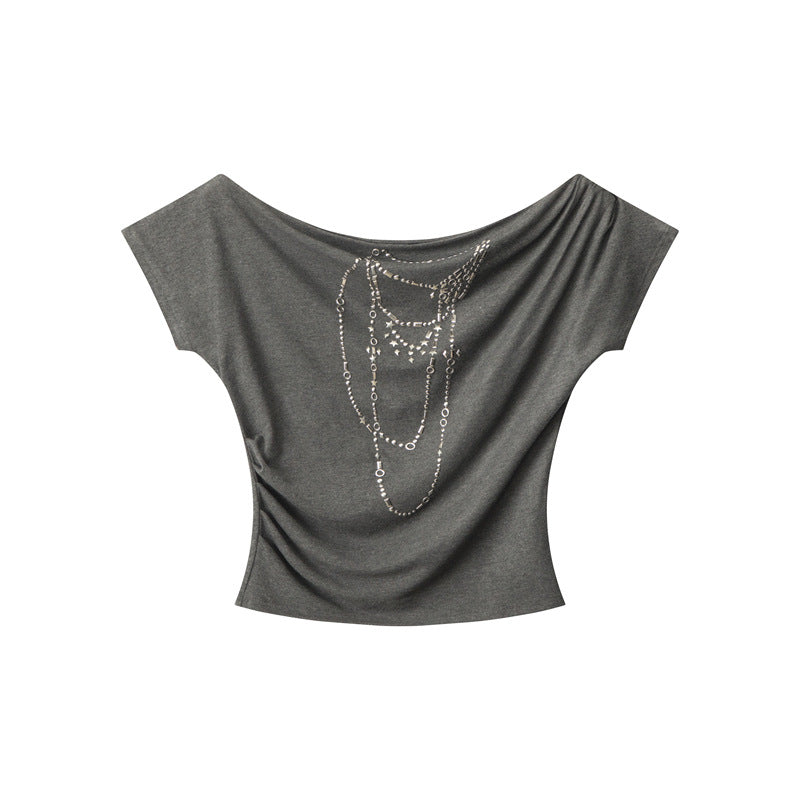 Swing Neck Crop Top