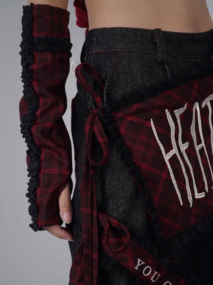 Plaid Arm Warmers