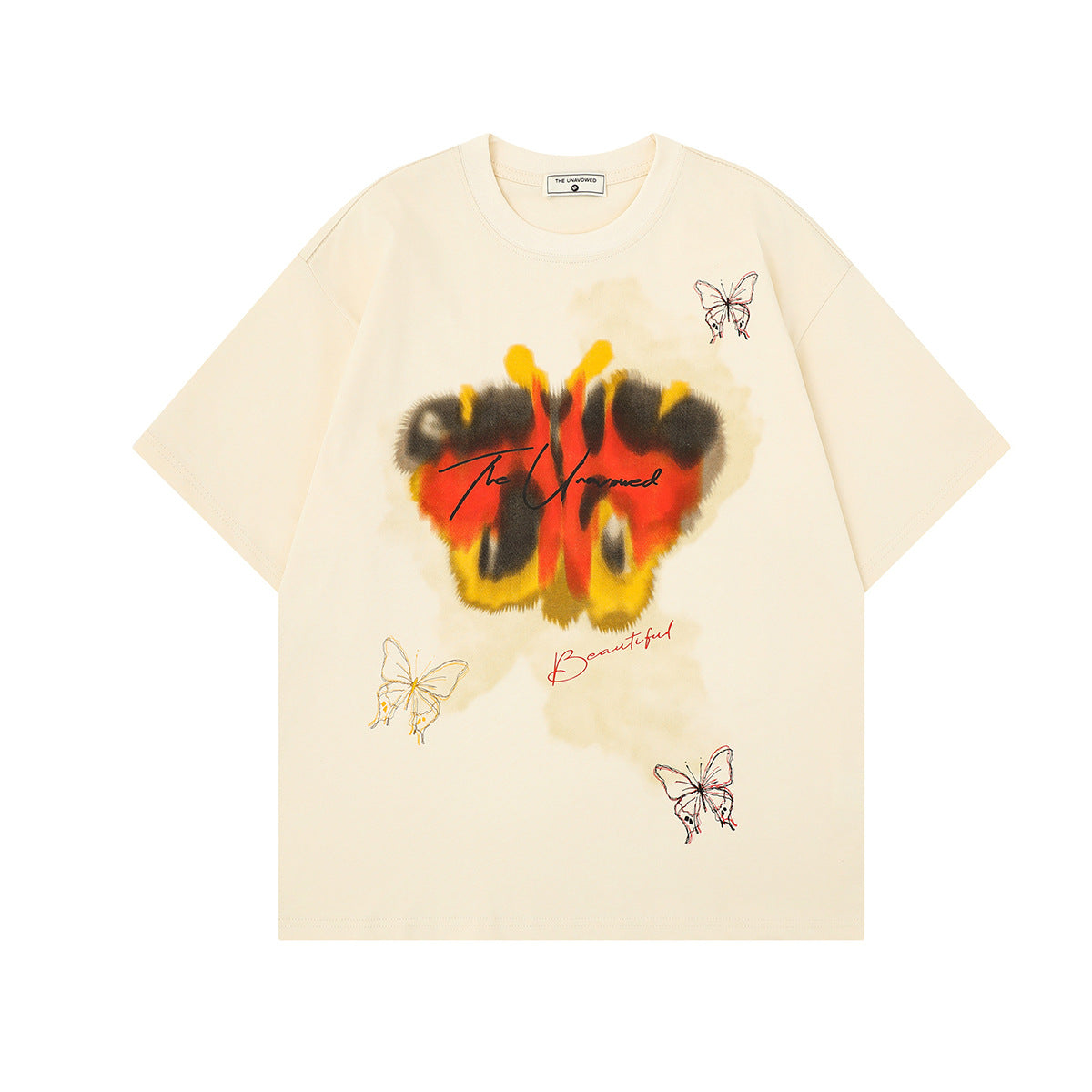 Butterfly Graphic Print Short Sleeve T-Shirt