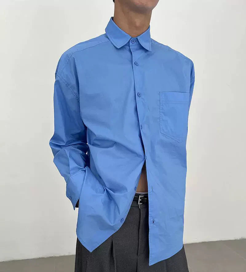 Chemise basique à manches longues