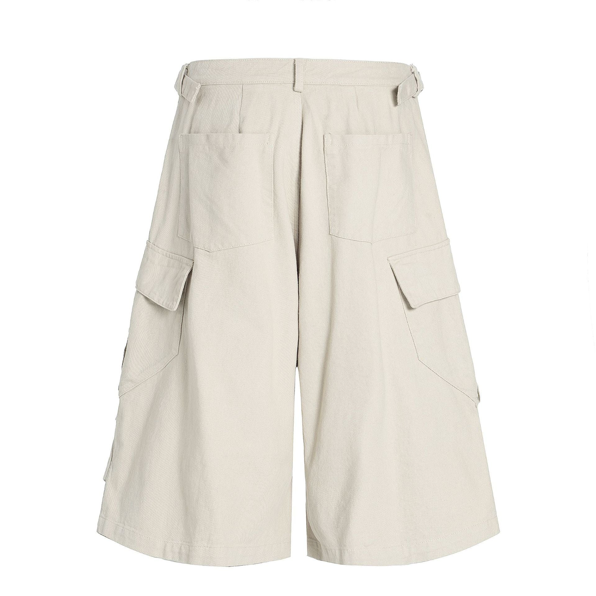 Multi-Pocket Straight Short Cargo Pants