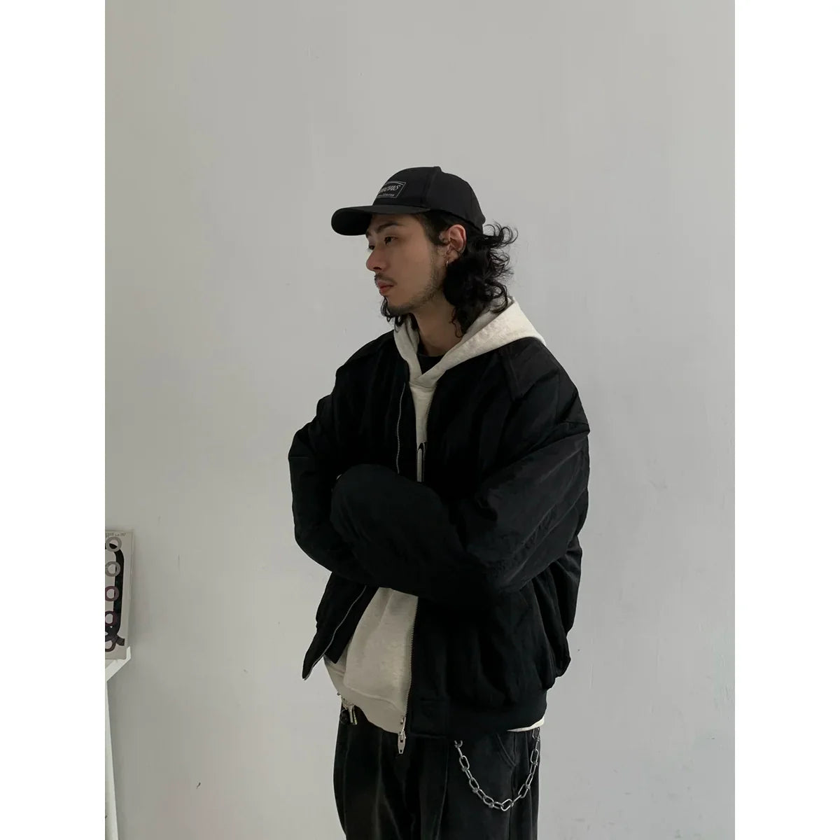 Zipper Short Nylon Jacket