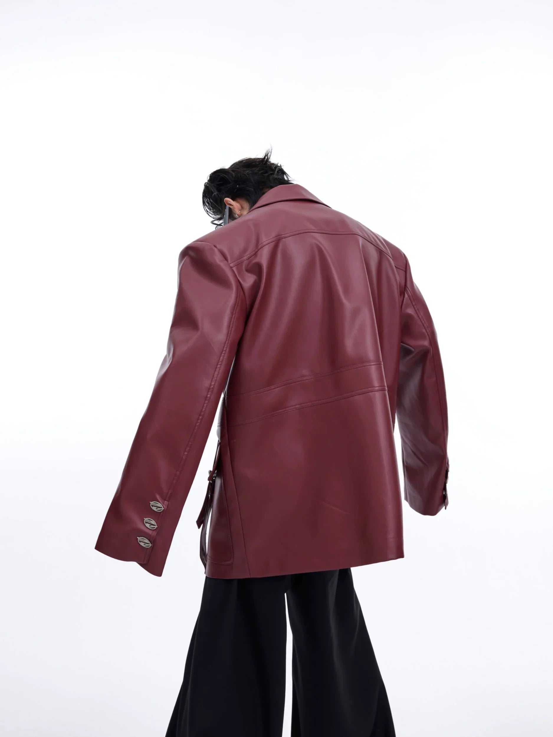 Oversize PU Leather Jacket