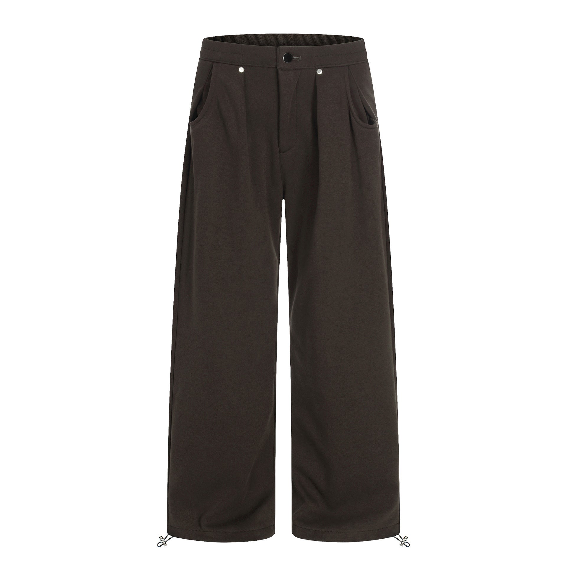 Pleats Wide Leg Sweatpants