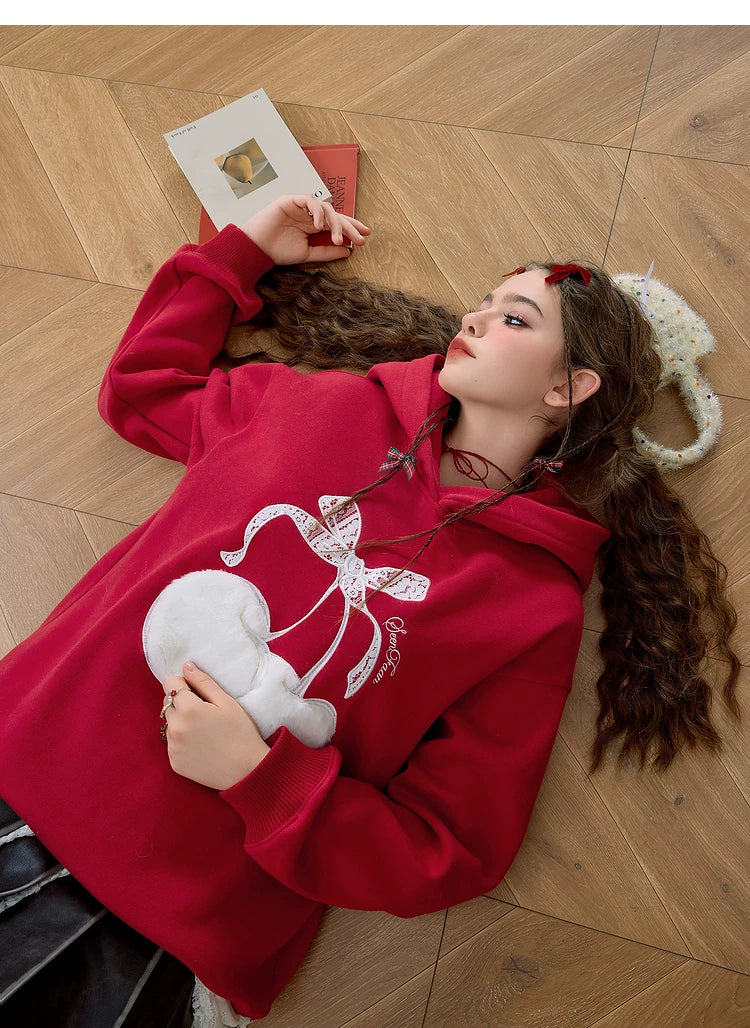 Fleece Linning Oversize Pullover Hoodie